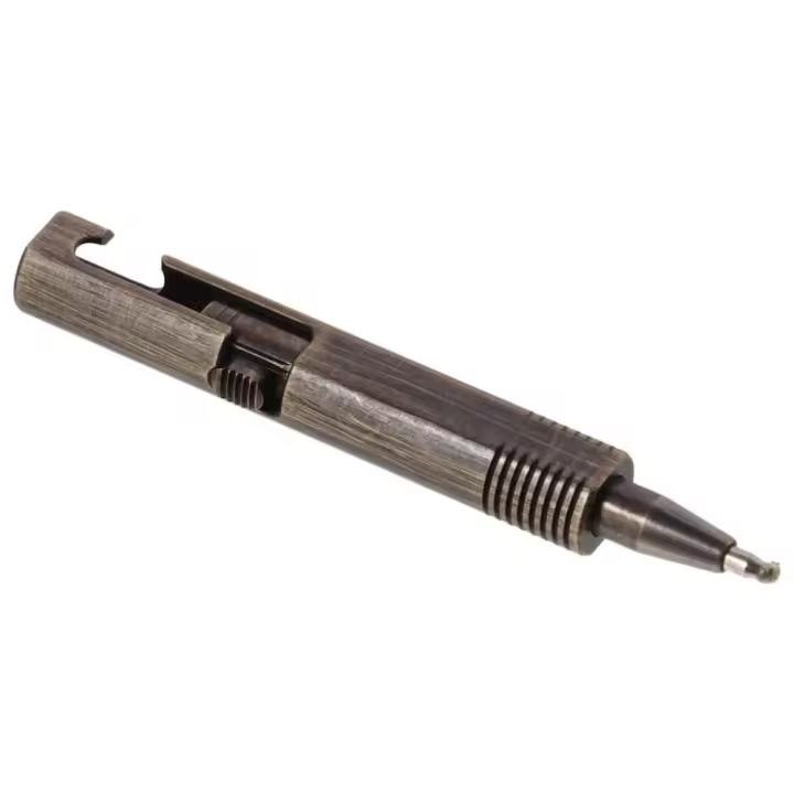 Mini Bolígrafo De Cobre Miniatura Bolígrafo De Bolsillo Ballpoint Retráctil Recargable Firmar Bolígrafo Pequeño Acción De Tornillo - 1