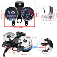 Tablero Digital Impermeable Para Motocicleta Medidor De Combustible Y Voltaje Para Suzuki GN125/150 Instrumento Metálico - details 3