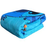 Colcha de Verano Infantil Stitch Azul Piña | 170x260 cm | Cama 90 cm | Ligera y Acolchada | Mecatienda - details 4
