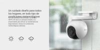 Cámara de vigilancia exterior 360º en 2K con IA. Detecta personas y vehículos, reduce puntos ciegos, activa sirena y focos ante intrusos, y ofrece visión nocturna. Seguridad total, día y noche, sin cuotas. - Ezviz - details 7