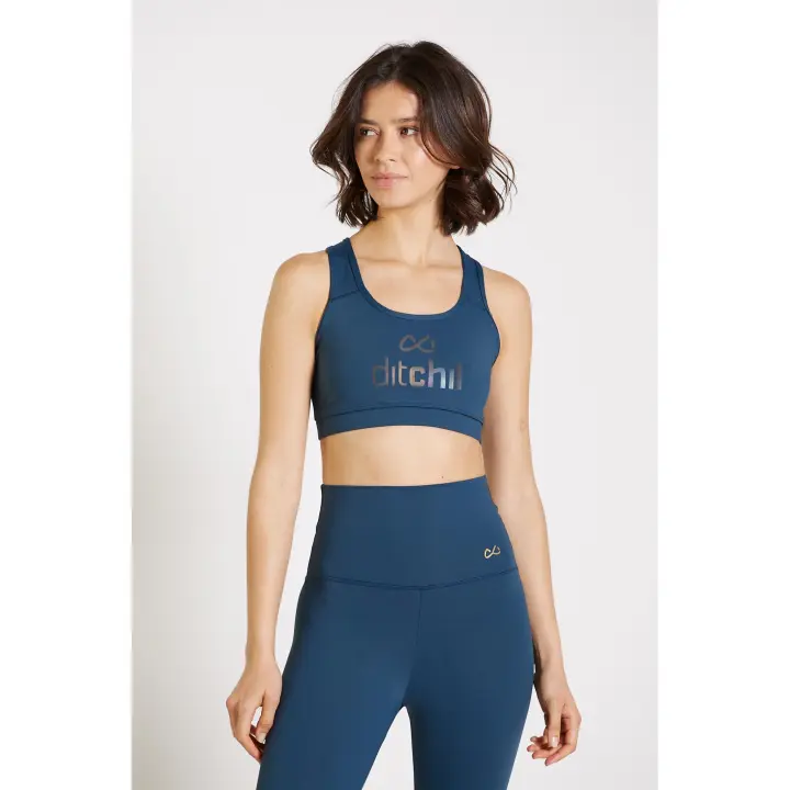 Sujetador Deportivo Mujer  Azul Royal Top Bra Deporte Yoga Running Gym Ditchil - 1