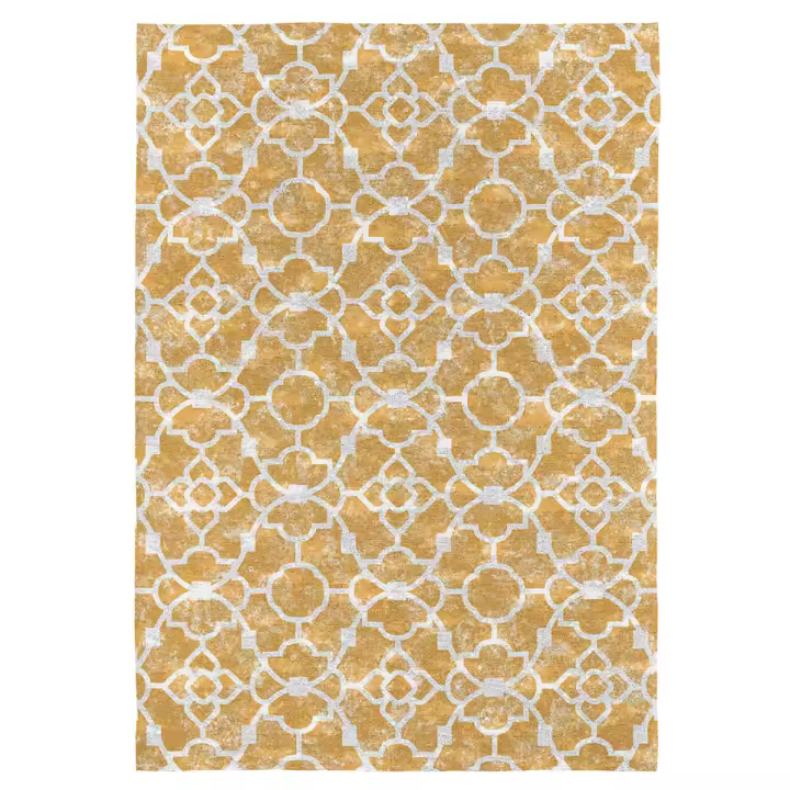RUGS&RUGS - Alfombra decorativa NICOSIA amarillo. Varios tamaños disponibles. - 1
