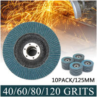 10pcs Discos De Plegado 125mm Para Mèrquica Herramienta Abrosiva Disco De Pulido 40/60/80/120 Para Eliminación De Residuos En Angulo Con Broca - details 0