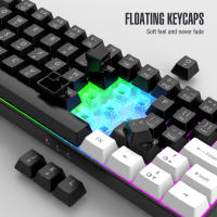 Teclado De Juego Con Cable 60% RGB Backlight Mini Compacto Impermeable 61 Teclas Para PC/Mac Para Jugadores - details 16