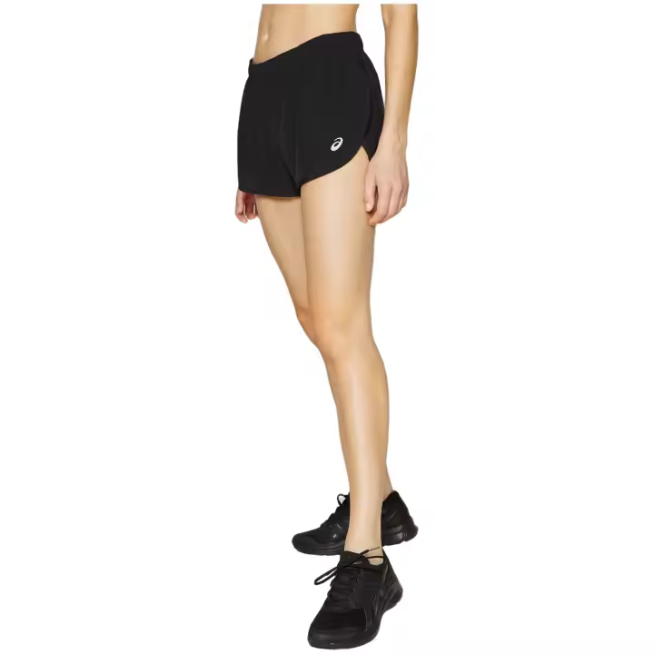 Pantalon Corto Asics Core Split Short para mujer en color negro - 1