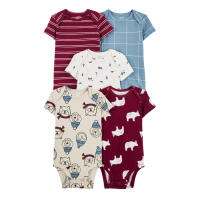Ropa para niños, novedad de verano, mono triangular de manga corta para bebés, ropa para gatear, mono de bebé de cinco piezas - details 1