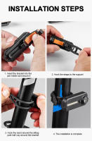 Luz Trasera De Bicicleta LED Recargable Roja Y Azul Con Clip Para Hombro Luz Policial Seguridad Advertencia Con Fuente De Alimentación USB - details 9