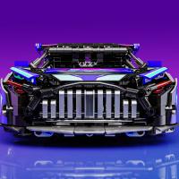 MOC Construcción De Coche De Carreras 1:14 Set De Bloques Deportivos 1466 Piezas Para Niños Y Adultos Juguetes De Cumpleaños - details 6