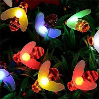 Nueva Luz De Hiedra De Abeja Solar Bonita Y LED Para Jardín Pared Puerta Puerta De Entrada 5m 20 LEDs Decoración Navideña Para Patio Exterior - details 2