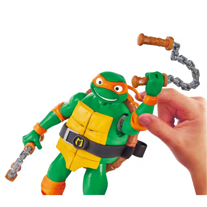 Figura Tortugas Ninja deluxe articulada. Con sonidos y accesorios.15CM - Modelos surtidos (Famosa TU800000) - 1
