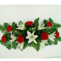 CENTRO DE FLORES ARTIFICIALES APTO PARA EXTERIOR. IDEAL PARA CEMENTERIO TODOS LOS SANTOS. MEDIDAS 70*35* 20 - details 5