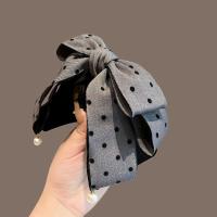 Pinza Para El Cabello Con Lazo Dulce 1 Pieza Estilo Coreano De La Puerta Este Polka Dot Para Mujeres Decorativa Para Cabellera Media Y Cola De Caballo - details 2