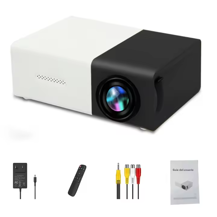 YG300 Proyector Portátil LED Para Teléfono Móvil Y Hogar Cine Con HDMI USB Para Laptop Corrección Mano Resolución 1920x1080dpi - 1