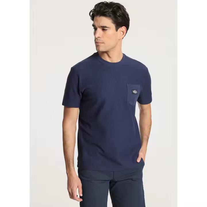 Victorio & Lucchino - Camiseta de manga corta tejido jacquard con bolsillo - 1