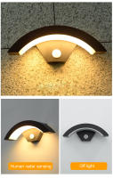 Lámpara De Pared Inteligente Con Sensor De Movimiento PIR Impermeable Para Exterior Iluminación De Jardín Y Pasillo Moderna LED Incluida Instalación Auto-Contenida - details 12