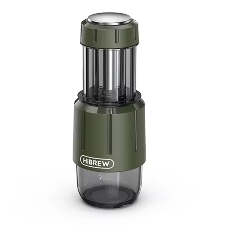 HiBREW H4D Máquina de Espresso Portátil 2 en 1, prensa manual para cápsulas de café y café molido, máquina de café caliente/frío para uso en viajes y en casa - 1