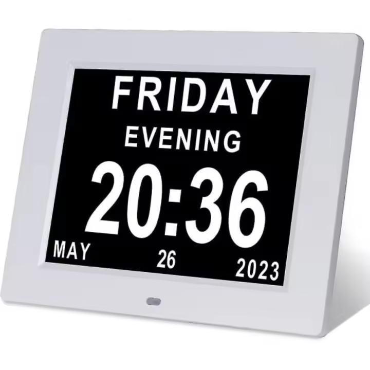 407. Reloj digital grande para personas mayores, cronógrafo para personas mayores, con calendario, para la obesidad - 1
