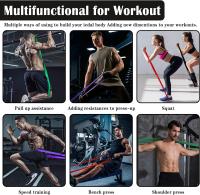 ALLINLIFE Bandas Elasticas Musculacion[Set of 5 Or 8], Gomas Elasticas Musculacion Cintas Elasticas Musculacion con Bolsa de Transporte para Entrenar Powerlifting Fitness Yoga - details 6