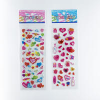 Pack De 12 Pegatinas De Corazón 3D Lindo Para Niños Estuche De PVC Con Burbujas DIY Juguete De Incentivo Para Niños - details 9