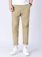 Pantalones De Verano Para Hombres Deportivos 2023 Ice Thin Straight Tube Secado Rápido Casual 9 Puntos Trousers Estudiantes Jóvenes - details 10