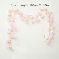 Guirnalda De Flores Artificiales De Sакura Para Decoración De Hogar Jardín Bodas Y Fiestas Arreglo De Sakára En La Pared - details 18