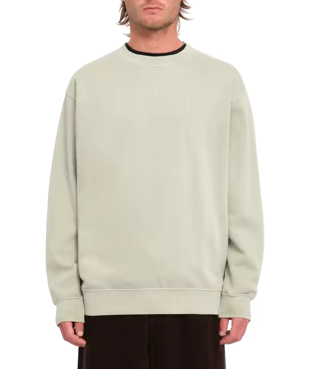 Sudadera Volcom Single Stone Pw Crew - Green Tea - 1