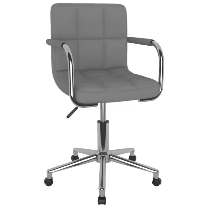 Silla de Oficina giratoria de Tela gris Claro - 1