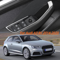 Pegatina De Acero Inoxidable Para Panel De Apertura De Ventanas De Coche Compatible Con Audi A3 8v 2014-2020 Modificación Interna Del Vehículo - details 0