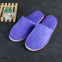 Chinelos Desechables Para Invitados Hombres Y Mujeres Uso Doméstico Y Viaje Un Tamaño Microfibra Funda De Pies Interior De Tela - details 0