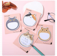 Bloc De Notas Adhesivo De 5 Piezas Con Dibujos De Gatos Lindos Estuche De Oficina De Decoración Y Memoria Para El Hogar - details 5