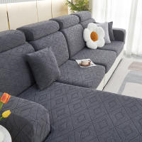 Cubierta De Sofá Elástica Con Patrón De Hojas No Deslizante Amigable Con Animales Moderna Apta Para Sofás En Forma De L Y De 1 2 3 4 Asientos Diseño Juego De Cubiertas De Sofá - details 11
