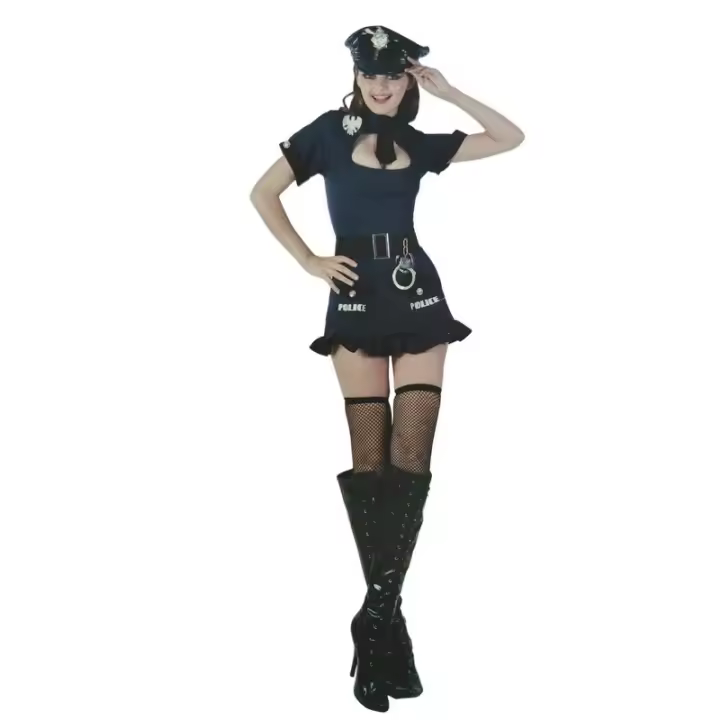 Disfraz de mujer policía talla M - 1
