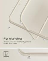 Mesa Auxiliar Redonda con Cesta de Tela - Espaciosa Mesa Lateral para Salón, Dormitorio o Mesita de Noche, Estilo Moderno, Disponible en Varios Colores - details 12