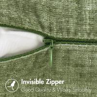 Cubiertas De Cojines De Terciopelo Verde Suave Para Sofá Estilo Sencillo Decoración De Sala De Estar Fundas De Cojines De Primavera Para El Hogar - details 1