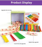 Juego De Juguetes Montessori Para Niños Y Niñas Cuentas De Conteo Con Caja De Hierro Educación Matemática Set De 10 Piezas - details 3