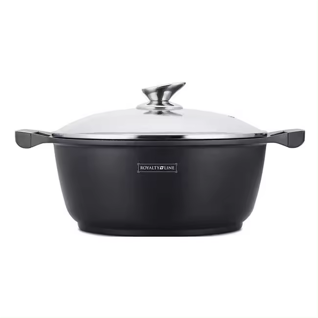 Cacerola con tapa de cristal antiadherente de Inducción 32 cm RL-BS32M - 1