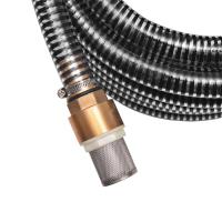 vidaXL Manguera de succión con conectores de latón 4 m 25 mm negra - details 3