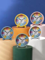Reloj De Alarma Educativo Silencioso 3 Pulgadas Para Estudiantes Decoración De Dormitorio Y Escritorio Material Metálico - details 1