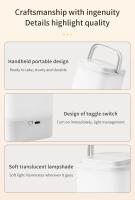 Lámpara De Noche LED Recargable Para Dormitorio Protección Ocular Para Lectura Y Sueño Iluminación Infantil Para Bebé - details 11