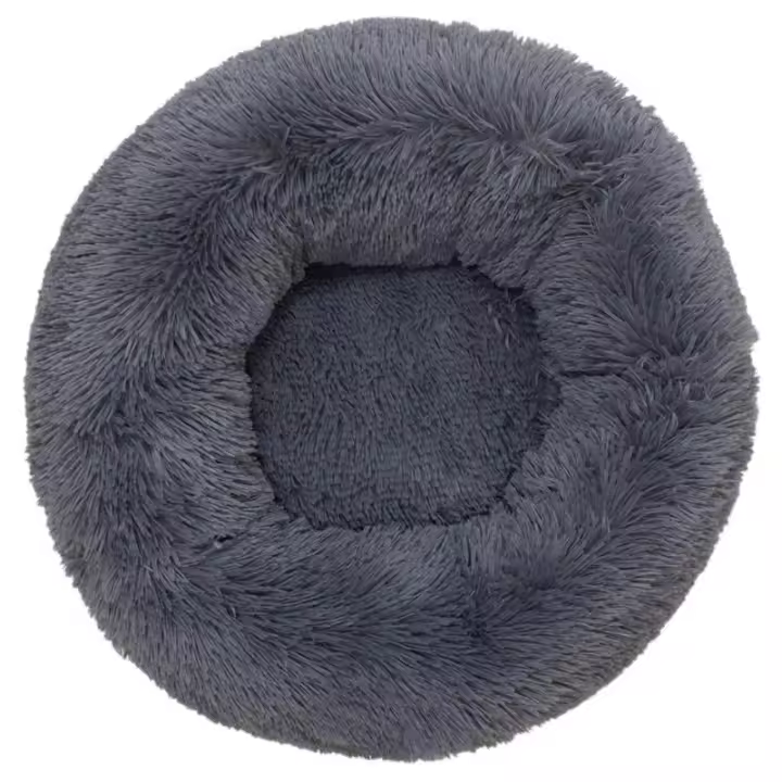 Cama para perros y gatos Redonda Suave Gris Oscuro 70Cm. Arquivet - 1