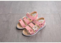 Sandalias De Verano Para Niñas Gladiador Con Flores Suaves Y Transpirables Zapatos De Playa Para Niños Cierre De Correa Antideslizantes Talla Verdadera - details 13