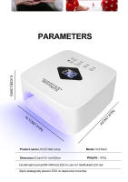 Lámpara Profesional De Uñas LED UV Recargable Sin Cable Con Luz Para Gel Y Máquina De Uñas Tiempo De Configuración De 4 Herramienta De Uñas - details 6