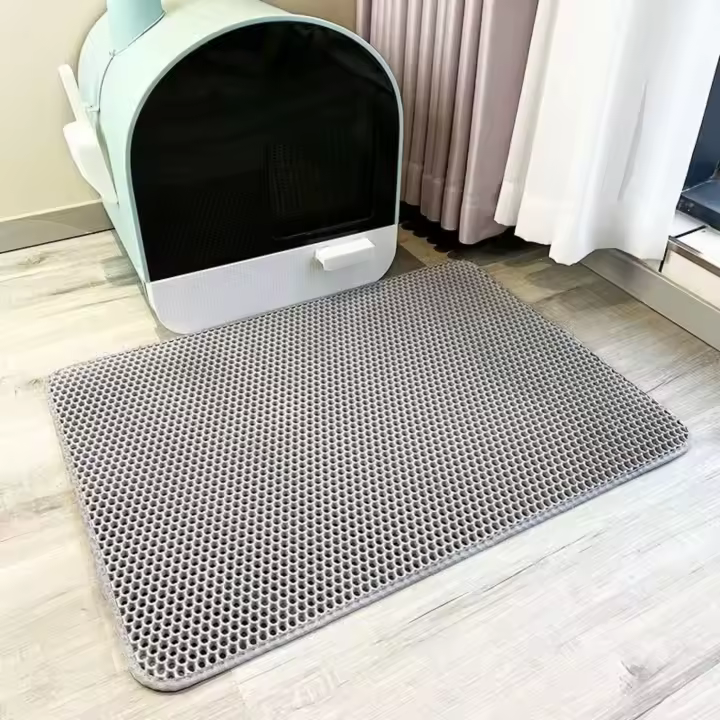 Manta Para Gatos Doble Capa Impermeable Antideslizante Lavable Tapete De Arena Trapero De Felpa Durable Para Litter Box - 1