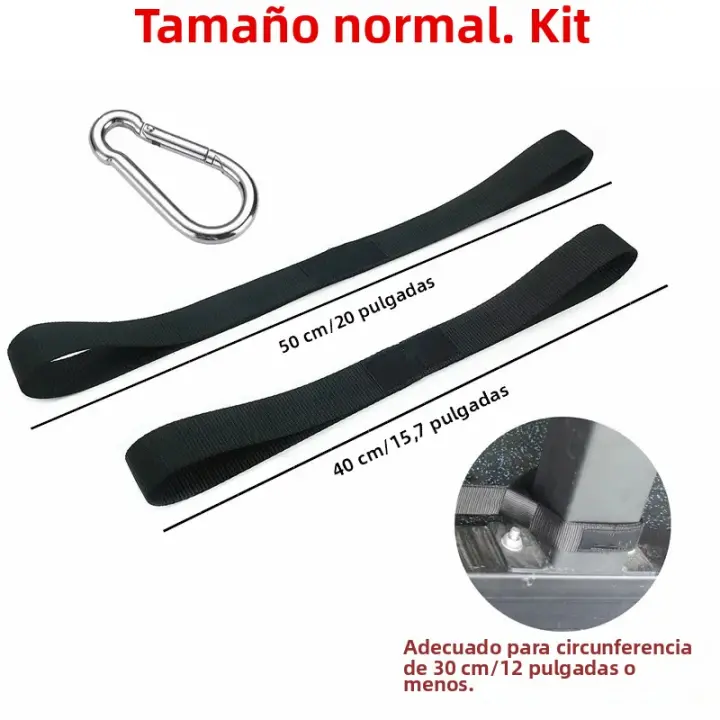 2pcs Battle Rope Anchor Strap De Nylon Reinforced De Alta Calidad Para Ejercicio En Gimnasio Y Crossfit Accesorios De Equipo Muscular Fácil Y Rápido Setup - 1