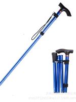 Bastón Telescópico De Aleación De Aluminio Para Caminar Y Acampar Batea De Hierro Plegable Para Ancianos Bastón De Apoyo - details 2