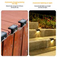 Luces Solares LED Para Jardín 4/8/12/16/20 Piezas Luz De Escalera Solar Impermeable Luz De Pasos Solar Para Decoración De Patio Y Paredes - details 6