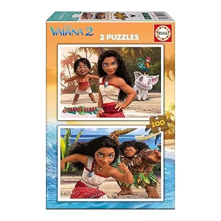 Educa Set de Puzzles Vaiana 2 2x100 Piezas 20103 - 1