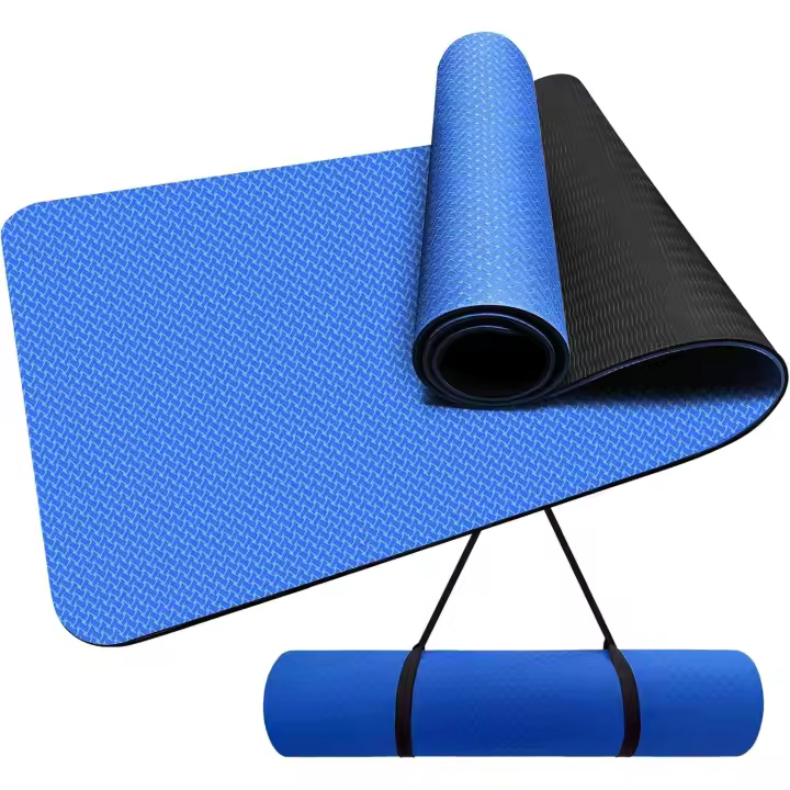 Tapete de yoga, tapete de yoga TPE de 1/3 de grosor, 72 x 24 pulgadas, tapete antideslizante para ejercicio y fitness para hombres y mujeres, tapete de entrenamiento en casa para yoga, pilates - 1