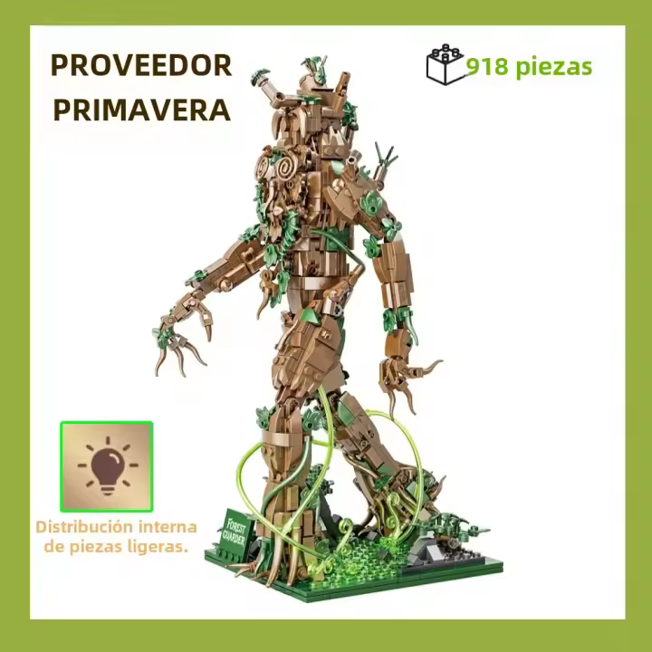 Nuevos Bloques De Construcción Clásicos 2024 Figura Del Hombre De Los Árboles Guardián Del Bosque Juguete De Montaje Para Niños Regalo De Modelado De Monstruos Mágicos De LOTR - 1