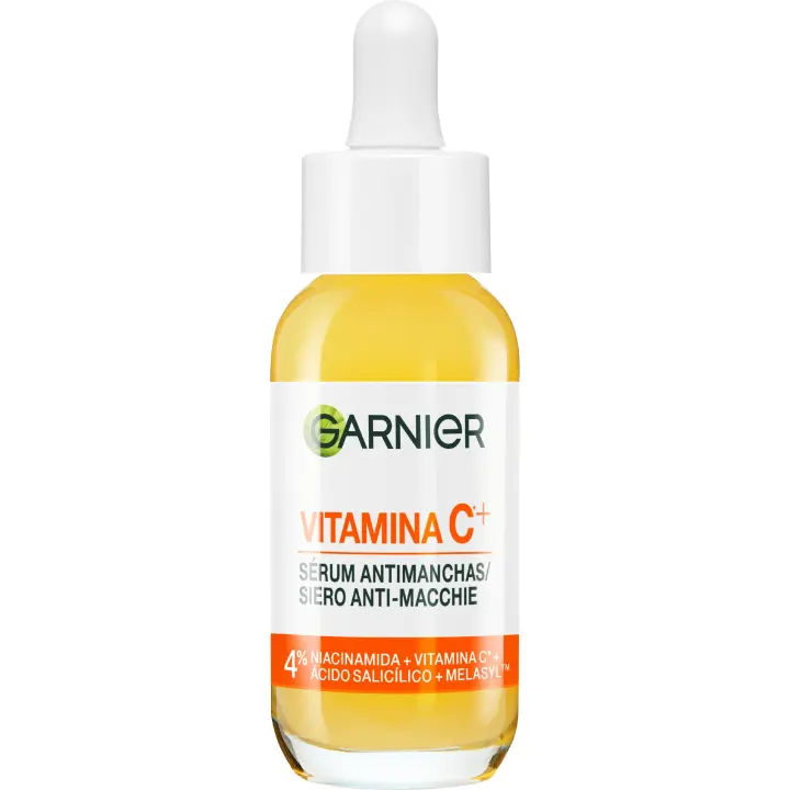 GARNIER | Sérum Anti Manchas con Vitamina C, Niacinamida y Ácido salicílico. Reduce un 43% la intensidad de las manchas oscuras incluso marcas de acné en solo 8 semanas y aporta luminosidad. Eficacia aprobada por laboratorios - 1